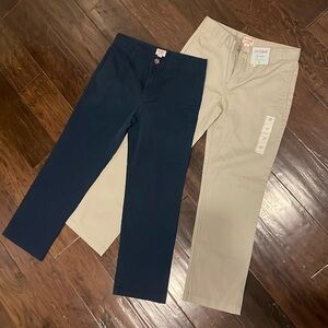 Boys Cat & Jack Pants - Khaki & Navy Size 10 Husky